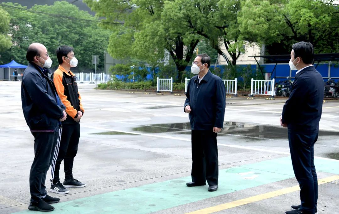 上海市委书记李强赴天地华宇检查疫情防控工作